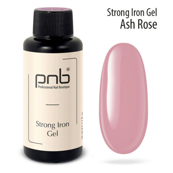 PNB - Strong Iron Gel Ash rose, 50 ml - ג'ל בנייה חזק ברזל 50 מל אפור ברזל