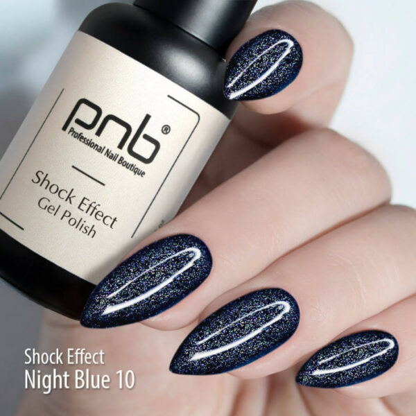 PNB - Gel polish PNB 8ml - Shock Effect, Night Blue 10 - אפקט שוק - 10 פלאש - Image 3