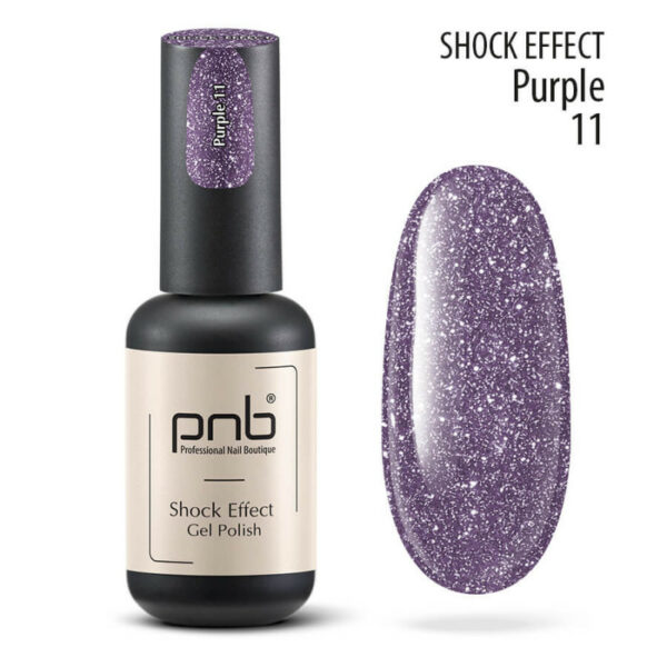 PNB - Gel polish PNB 8ml - Shock Effect, Purple 11 - אפקט שוק - 11 פלאש