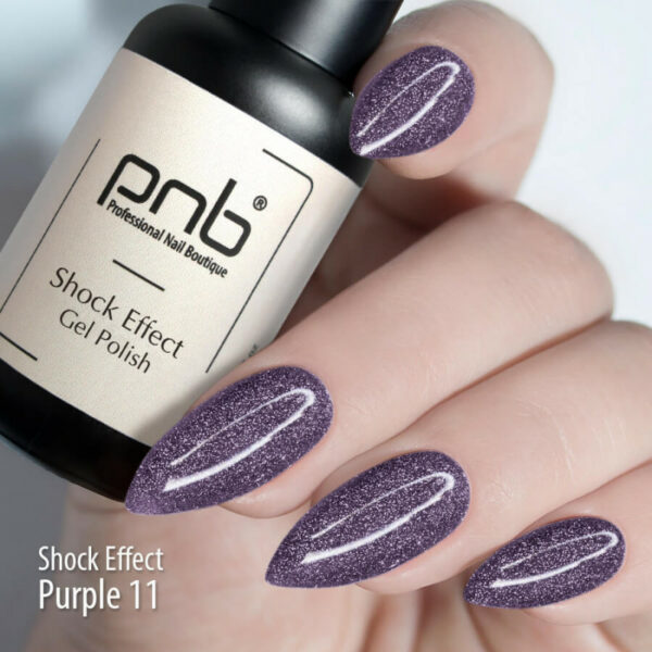 PNB - Gel polish PNB 8ml - Shock Effect, Purple 11 - אפקט שוק - 11 פלאש - Image 3