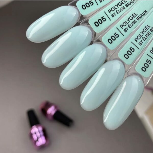 Elise braun - Liquid poly gel no. 005 aquamarine bottel 15 ml - 005 - ג'ל בנייה פוליג'ל נוזלי בבקבוק 15 מל - Image 2