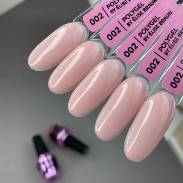 Elise braun - Liquid poly gel no. 002 warm nude pink bottel 15 ml - 002 - ג'ל בנייה פוליג'ל נוזלי בבקבוק 15 מל - Image 2