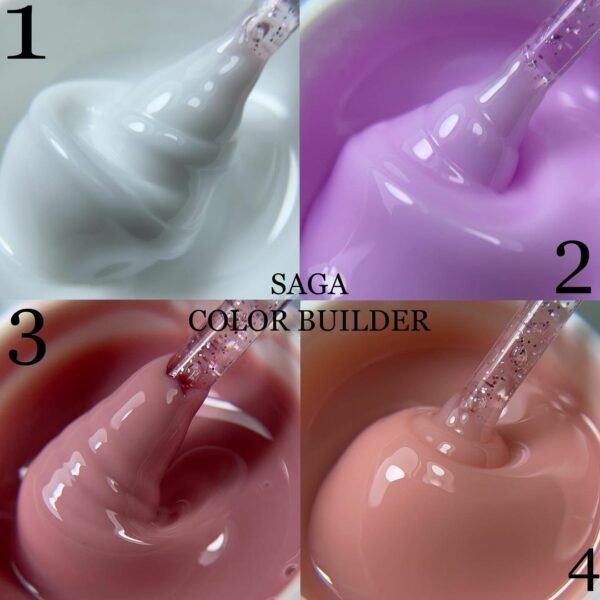 SAGA - Гель для нарощування Builder Gel Color 15 мл № 03 - Image 2