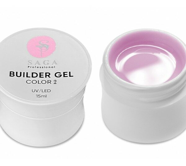 SAGA - Гель для нарощування Builder Gel Color 15 мл № 02