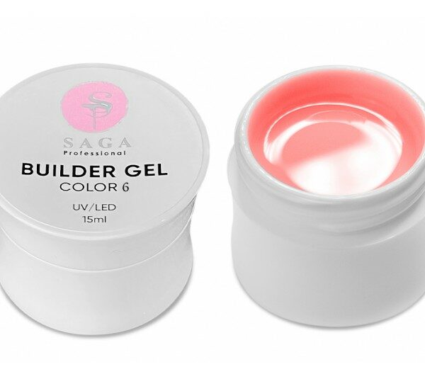 SAGA - Гель для нарощування Builder Gel Color 15 мл № 06
