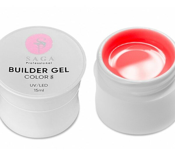 SAGA - Гель для нарощування Builder Gel Color 15 мл № 08