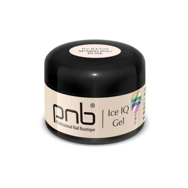 PNB - Ice IQ Gel, Sparkling Rose, 15 ml - IQ - אי קיו - ג'ל בנייה 15 מל ורוד נוצץ - Image 2