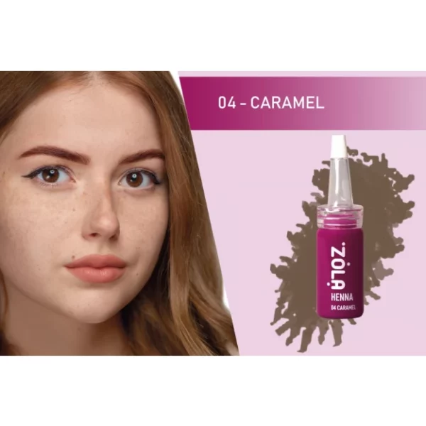 ZOLA - Henna for eyebrows / 04 caramel / 5 g - 'צבע חינה לגבות 04 קרמל 5 גר
