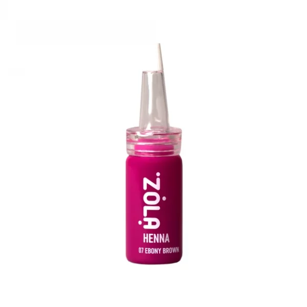 ZOLA - Henna for eyebrows / 07 ebony brown / LARGE 10 g - 'צבע חינה לגבות 07 חום הובנה 10 גר
