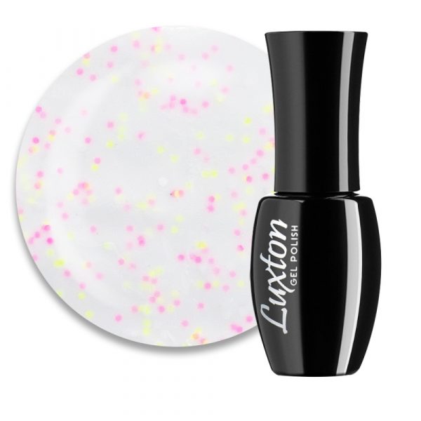 LUXTON - COVER BASE WITH CONFETTI SMOOTHIE milk with confetti No, 1. 10ml - כאבר בייס קונפטי 10 מל, 01