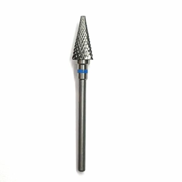 Carbide cone 3/32 blue - ראש הסרת ג'ל קרבייד קון כחול 3/32 - Image 2