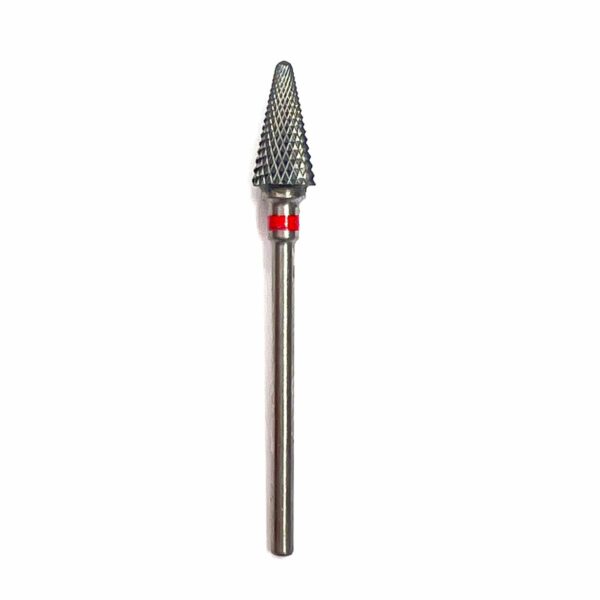 Carbide cone 3/32 red - ראש הסרת ג'ל קרבייד קון אדום 3/32 - Image 2