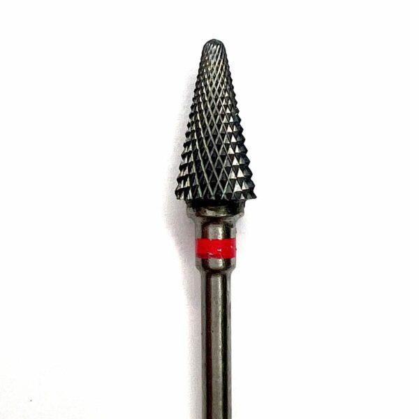 Carbide cone 3/32 red - ראש הסרת ג'ל קרבייד קון אדום 3/32
