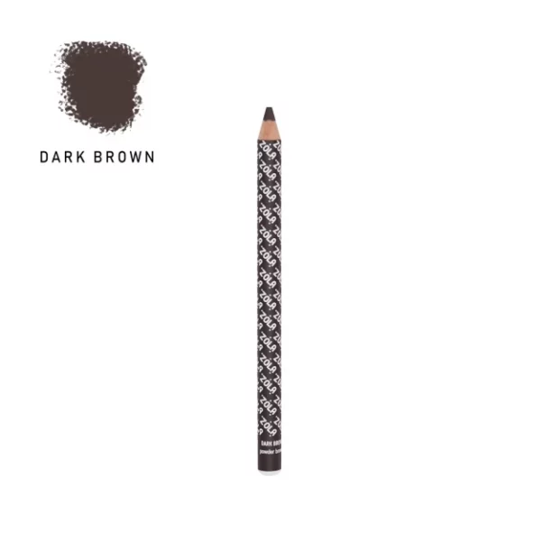 ZOLA Powder pencil Dark Brown - עפרון גבות צבע - חום כהה