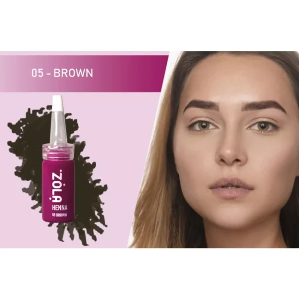 ZOLA - Henna for eyebrows / 05 brown / 5 g - 'צבע חינה לגבות 05 חום 5 גר