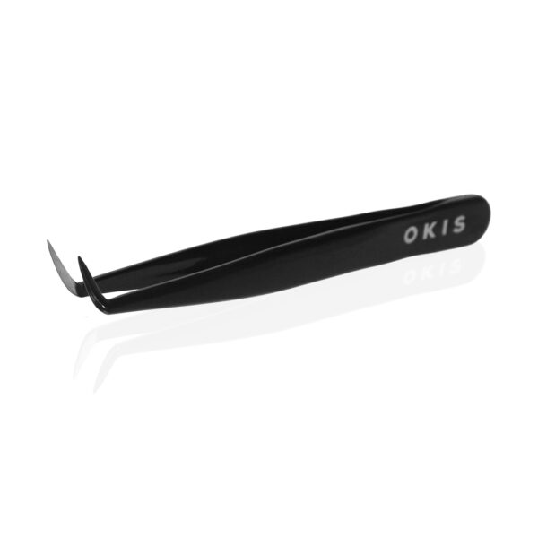 OKIS BROW - Curved eyebrow tweezers - פינצטה לגבות מעוקלות - Image 2