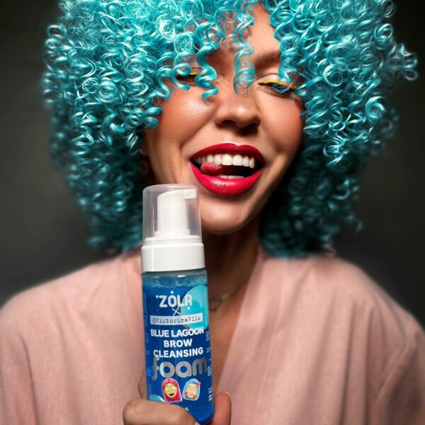 ZOLA - BLUE LAGOON BROW CLEANSING 150 ml - ניקוי גבות לגונה כחולה 150 מל - Image 2