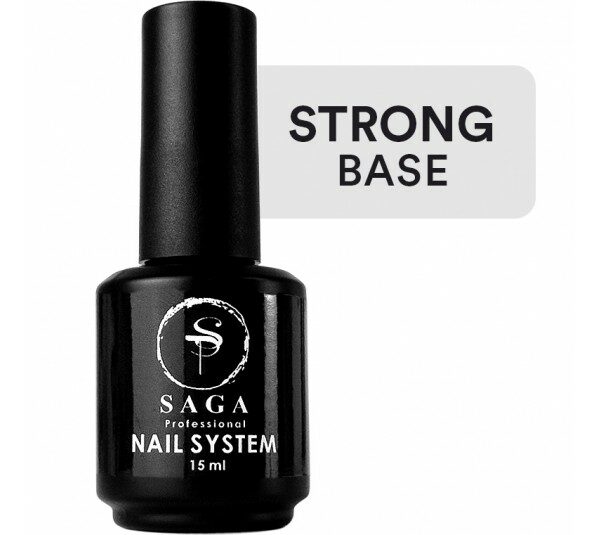 SAGA - База для гель-лаку Rubber Base STRONG, 15 мл