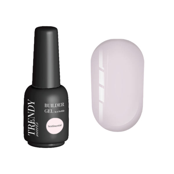 TRENDY - Builder Gel in a bottle Sentimental 15 ml - ג'ל בנייה בקבוק 15 מל צבע קרמי חם