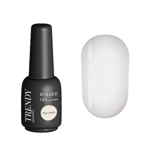 TRENDY - Builder Gel in a bottle Pina Colada 15 ml - ג'ל בנייה בקבוק 15 מל צבע חלבי עז