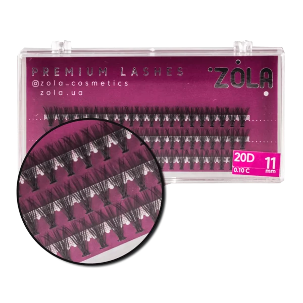 Zola - LASHES-BUNDLES 20D (11 MM) - חבילות ריסים 20D (11 מ"מ)