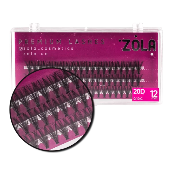 Zola - Вії-пучки 20D (12 MM)