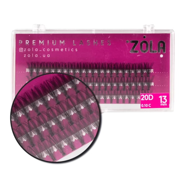 Zola - Вії-пучки 20D (13 MM)