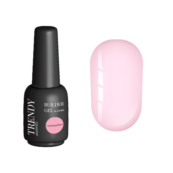TRENDY - Builder Gel in a bottle Cosmopolitan 15 ml - ג'ל בנייה בקבוק 15 מל צבע ורוד חלבי