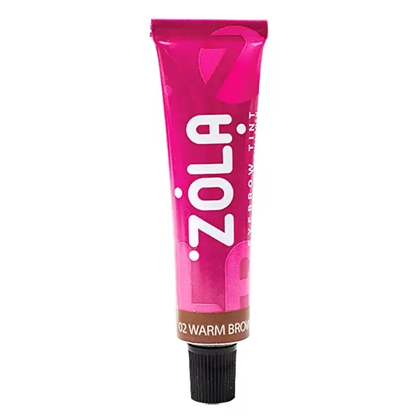 ZOLA - Eyebrow TINT, 15 ml, 02 Warm Brown - צבע לגבות 02 חום חם