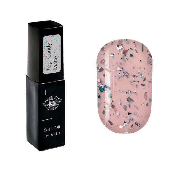 TRENDY - Candy Top Matte 8 ml - טופ מט סוכריה ללא נטרול 8 מל