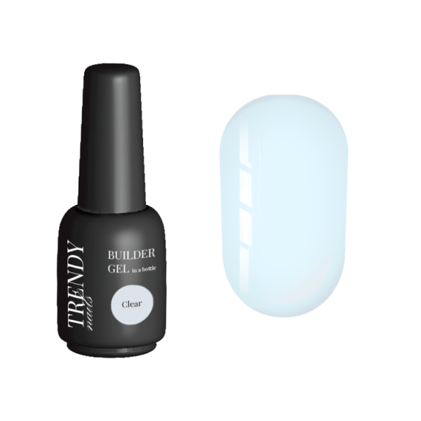 TRENDY - Builder Gel in a bottle Clear 15 ml - ג'ל בנייה בקבוק 15 מל צבע שקוף