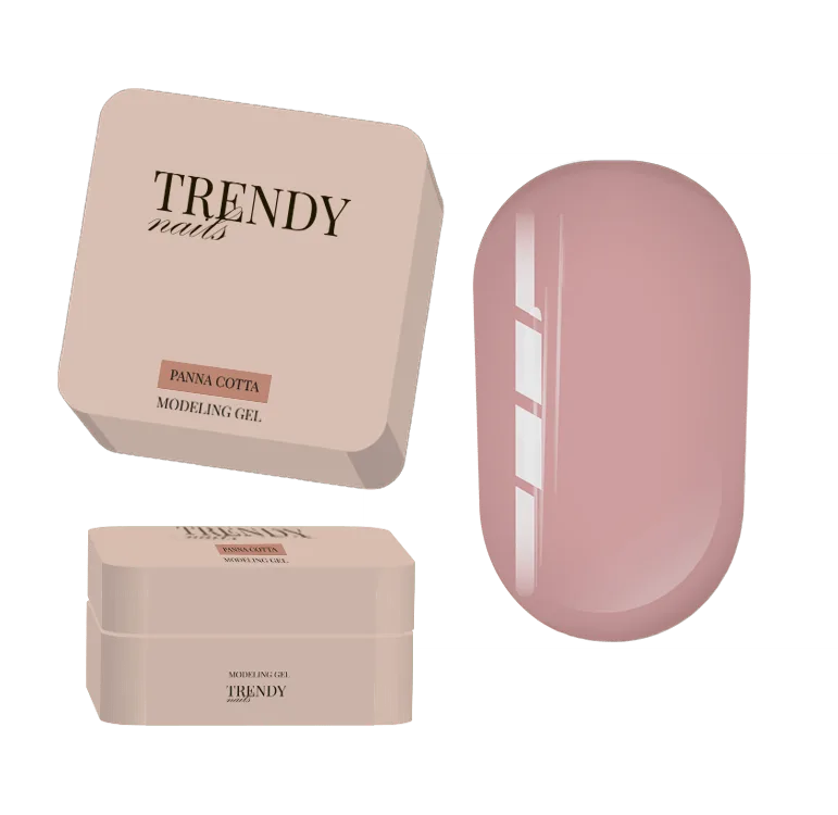 TRENDY - Modeling Gel Panna Cotta 30 g - ג'ל בנייה מודלינג 30 מל צבע קרמל ורוד