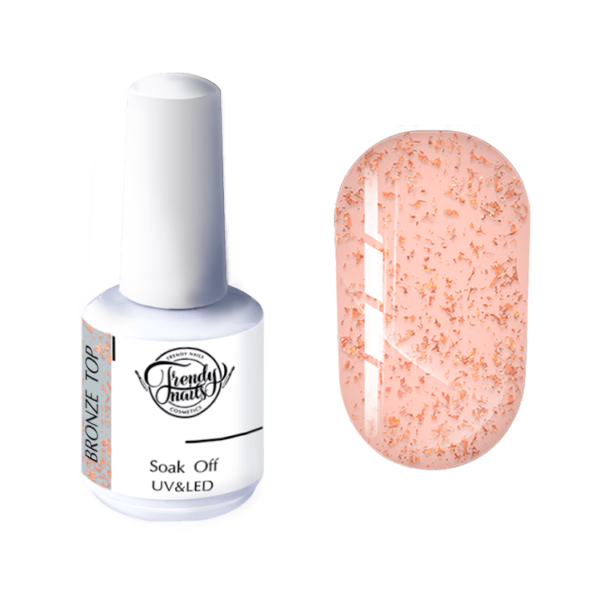 TRENDY - Bronze Top 15 ml - טופ ברונזה ללא נטרול 15 מל