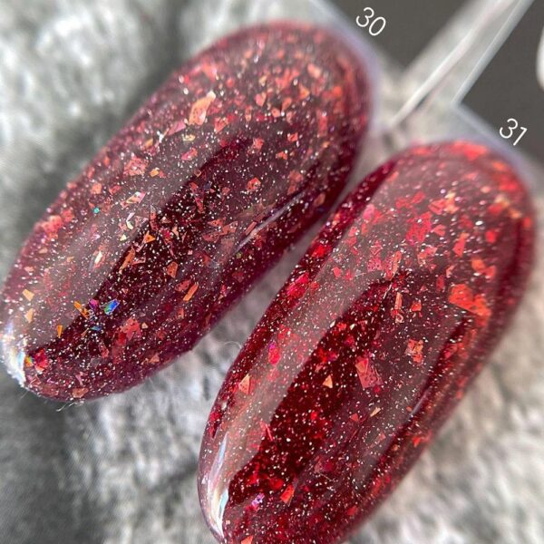 Saga - Гель-лак світловідбивний Fiery Gel №31, 9 мл - Image 2