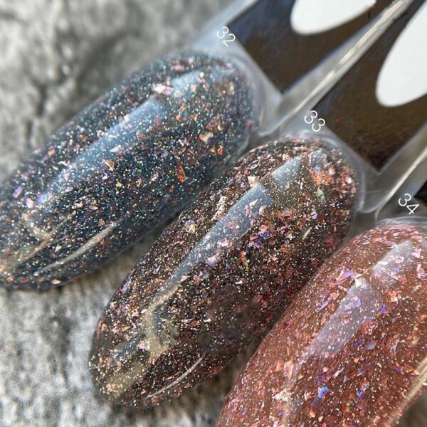 Saga - Гель-лак світловідбивний Fiery Gel №33, 9 мл - Image 2