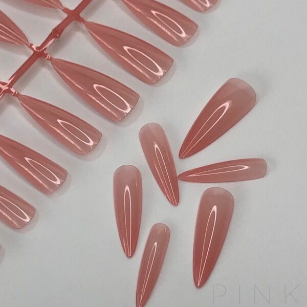 Gel tips for nail extension pink 03 240 pcs - טיפסים מג'ל לבנייה צבע ורוד 240 יחידות