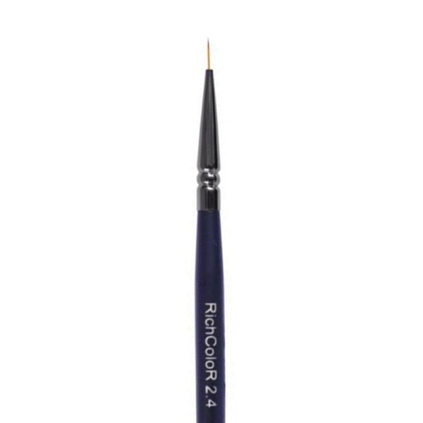 RICHCOLOR - Double-ended brush 2.4 liner (11mm)/liner (9mm) - מברשת כפולת קצוות 2.4 תוחם (11 מ"מ)/לינר (9 מ"מ) - Image 2