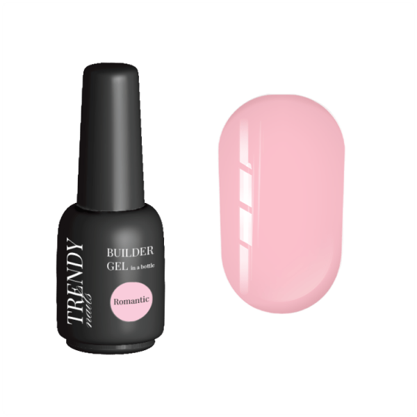 TRENDY - Builder Gel in a bottle Romantic 15 ml - ג'ל בנייה בקבוק 15 מל צבע ורוד אפרסק
