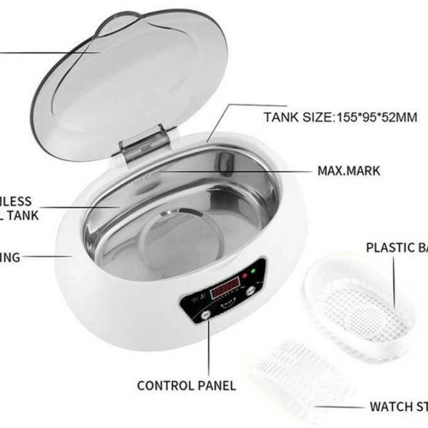 Ultrasonic - JP-890 Ultrasonic Cleaner - אולטרה סוניק 600 מל - Image 4