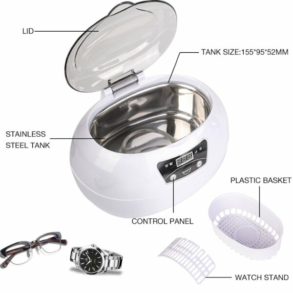 Ultrasonic - JP-890 Ultrasonic Cleaner - אולטרה סוניק 600 מל - Image 2