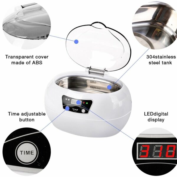 Ultrasonic - JP-890 Ultrasonic Cleaner - אולטרה סוניק 600 מל - Image 5