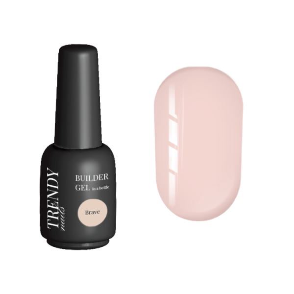 TRENDY - Builder Gel in a bottle Brave 15 ml - ג'ל בנייה בקבוק 15 מל צבע חול אפרסק