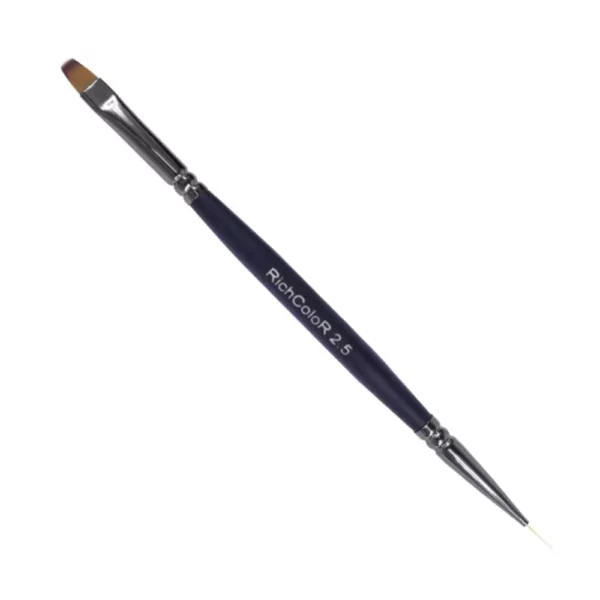 RICHCOLOR - Pencil double sided 2.5 oval for gel (8mm; 4mm)/liner (11mm) - עיפרון דו צדדי 2.5 אליפסה לג'ל (8 מ"מ; 4 מ"מ)/ליינר (11 מ"מ)