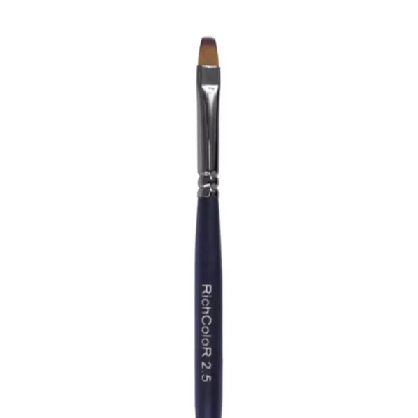 RICHCOLOR - Pencil double sided 2.5 oval for gel (8mm; 4mm)/liner (11mm) - עיפרון דו צדדי 2.5 אליפסה לג'ל (8 מ"מ; 4 מ"מ)/ליינר (11 מ"מ) - Image 2