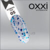 OXXI - TOP WITHOUT A STICKY LAYER ICEBERG TOP 5 WITH GLITTER, 10 ML - טופ אייסברג ללא נטרול 05
