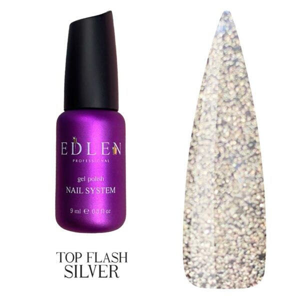Топ Edlen - TOP FLASH SILVER NO STIKI.  9 ml