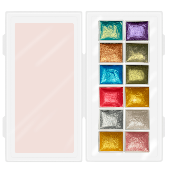 TRENDY - Mother of pearl watercolor - סט לקישוט צבעי מים פנינה