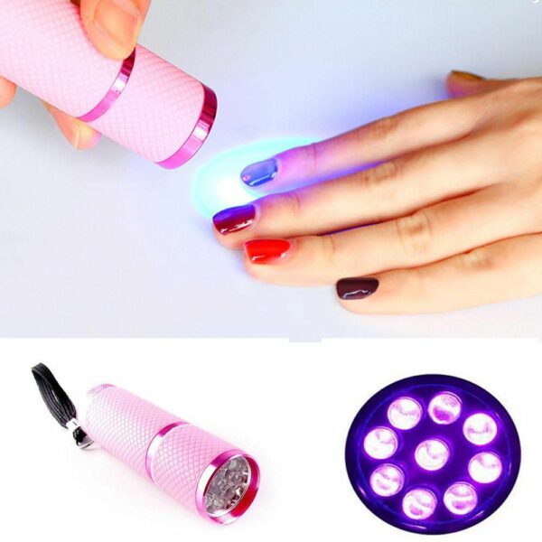 FLASHLIGHT UV LED FOR EXPRESS-DRYING GEL-POLISH 9 watts - פנס לד לייבוש מהיר של לק ג'ל על הציפורן 9 וואט - Image 2
