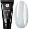 SAGA - Полігель EXCLUSIVE Poly Gel №08 молочний з шиммером 30 мл
