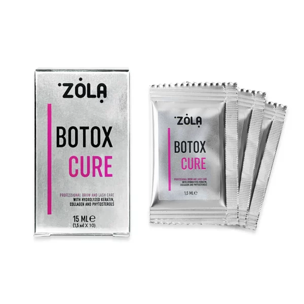 ZOLA - Botox for eyebrows and eyelashes in a sachet Botox Cure 1.5 ml x 10 pcs. - בוטוקס לריסים וגבות 10 יחידות של 1.5 מל יחידות בקופסא
